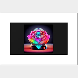 crystal rose Posters and Art